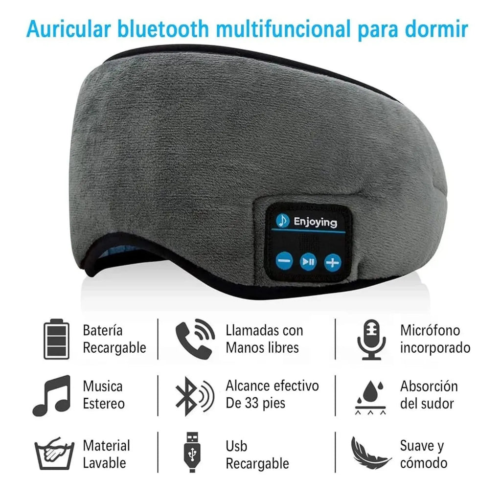 Antifaz Cubre Ojos Para Dormir Bluetooth
