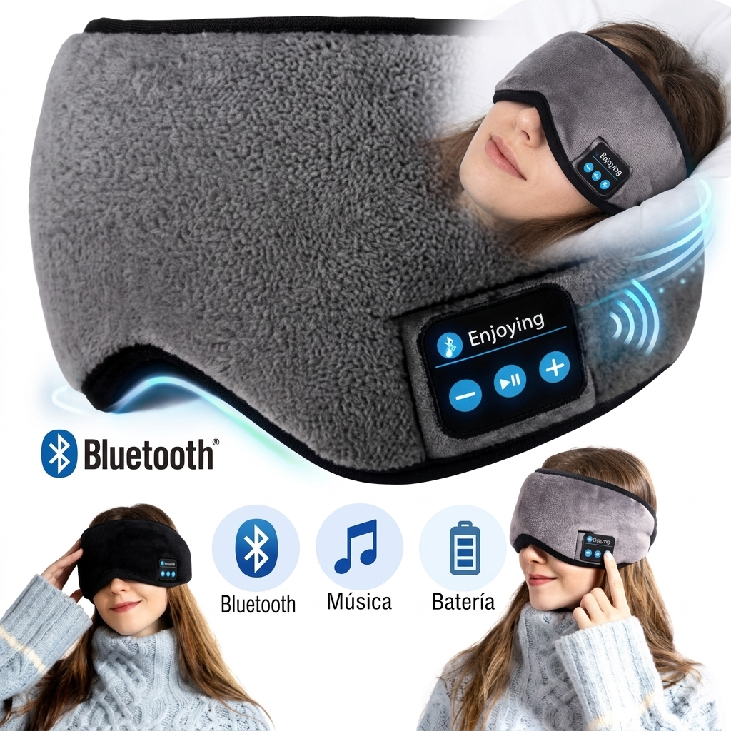 Antifaz Cubre Ojos Para Dormir Bluetooth